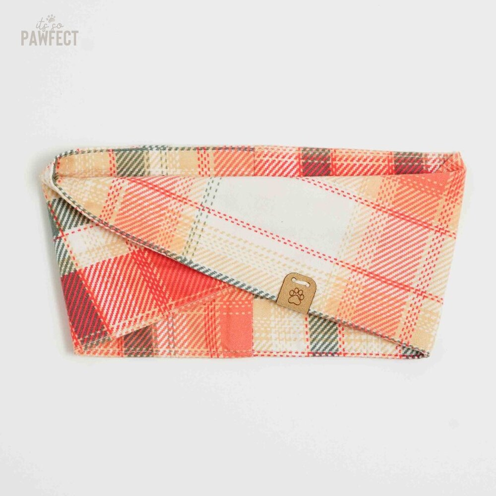 Small Flannel Dog Bandana Infinity Scarf for Small Breeds - Picture 9 of 14